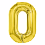 Balon Folie Cifra 0 Auriu Balon folie cifra 0 auriu metalizat 100 cm jumbo.