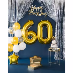 Balon Folie Cifra Auriu Metalizat 100 cm , 0-9 Set baloane folie cifre auriu metalizat de la 0 la 9 dimensiune gigant 100 cm pentru petreceri elegante.