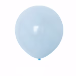 Titlu Produs (H1) Balon Latex Jumbo Albastru Macaron 50 cm, Bleu Pastel Balon gigant din latex nuanta bleu pastel pentru decor botez baiat