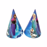 Set 5 Coifuri Frozen Elsa 20x14 cm Set de 5 coifuri pentru petrecere din carton, dimensiune 20 pe 14 cm, cu imprimeu Frozen ilustrand personajele Elsa, Anna si Olaf.