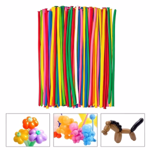 Baloane de modelaj multicolor 125 cm x 4.5 cm Baloane lungi tubulare de modelaj multicolor 125 cm pentru creat figurine, flori si animatie petreceri copii