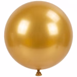 Balon Latex Jumbo Auriu Sidefat Metalizat 90 cm Balon din latex de dimensiuni uriese, 90 cm, forma rotunda, culoare auriu sidefat metalizat, ideal pentru aranjamente elegante, nunti si ghirlande organice de petrecere.