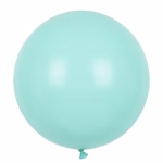 balon latex jumbo turcoaz macarons 90 cm Balon din latex de dimensiuni uriese, forma rotunda, 90 cm, culoare turcoaz pastel (nuanta macarons / mint), ideal pentru aranjamente delicate si ghirlande organice de petrecere.