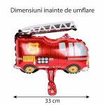 Balon Folie Masina de Pompieri 35 cm balon folie masina de pompieri 35 cm petrecere baieti