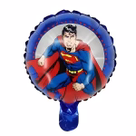 Mini Balon Folie Superman 25 cm Mini balon folie rotund Superman pentru decoratiuni petreceri baieti tematica supereroi.
