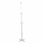 Suport din plastic pentru baloane cu o inaltime de 80 cm, prevazut cu o baza compacta in forma de stea si 7 bete de lungimi asimetrice pentru crearea unui buchet decorativ