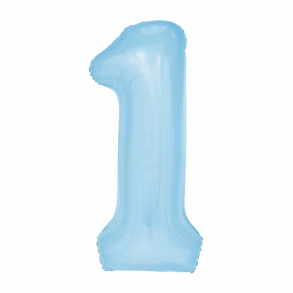 baloane folie cifre bleu 100 cm Set de baloane din folie metalizata in forma de cifre de la 0 la 9, de culoare bleu pastel, cu dimensiunea gigant de 100 cm, potrivite pentru umflare cu heliu.