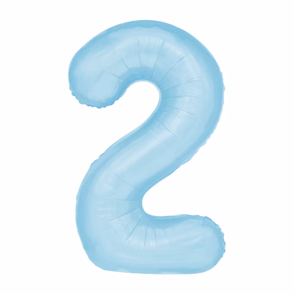 baloane folie cifre bleu 100 cm Set de baloane din folie metalizata in forma de cifre de la 0 la 9, de culoare bleu pastel, cu dimensiunea gigant de 100 cm, potrivite pentru umflare cu heliu.