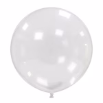 balon latex jumbo transparent 90 cm Balon din latex de dimensiuni uriese, forma rotunda, 90 cm, transparent, clar, ideal pentru aranjamente si ghirlande organice de petrecere sau pentru a fi personalizat cu confetti la interior.
