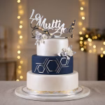 topper tort la mulți ani argintiu topper tort la multi ani argintiu plexiglas acrilic oglinda elegant aniversare decoratiuni petrecere copii majorat nunta