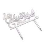 topper tort la multi ani argintiu plexiglas acrilic oglinda elegant aniversare decoratiuni petrecere copii majorat nunta