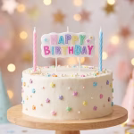 Set Lumânare Happy Birthday Pastel + 2 Spirale - Decor Tort Aniversare Set complet lumanare tort mesaj Happy Birthday culori pastelate si doua lumanari spirala asortate pentru aniversare.
