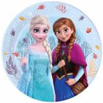 Farfurii Party Frozen Idyllic (Set 8 buc) - Decor Masă 23cm Disney Set 8 farfurii party din carton cu imprimeu Frozen Ana și Elsa Idyllic dimensiune 23 cm pentru aniversari fetițe.