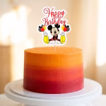Topper Tort Happy Birthday Mickey Mouse 15x13 cm topper tort happy birthday mickey mouse decoratiuni petrecere copii carton disney