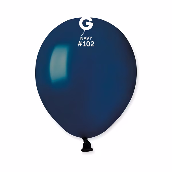 Set Baloane Latex Bleumarin Navy 13 cm cod 102 Balon latex bleumarin navy 13 cm Gemar cod 102 pentru arcade organice.