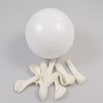 set baloane latex alb 14 cm