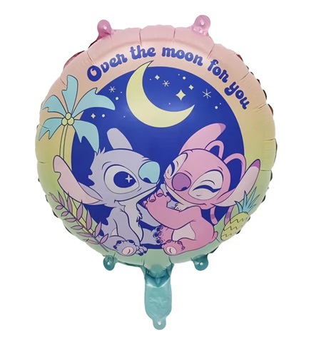 BALON FOLIE STITCH - OVER THE MOON FOR YOU - 45 CM