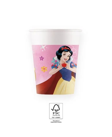 SET 8 PAHARE CARTON PRINTESELE DISNEY 200 ML