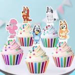 Set 24 Toppere Brioșe Bluey și Prietenii