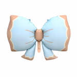 Balon Folie Funda Bleu Mat 92x58 cm Balon din folie premium in forma de funda gigant bleu mat baby blue cu margini bej dimensiune 92 cm.