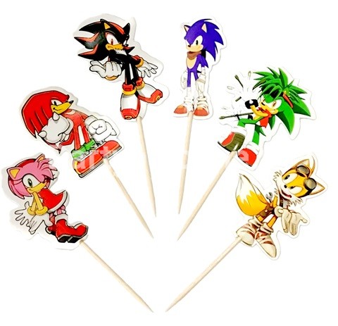 SET 24 SCOBITORI DECORATIVE SONIC