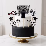 Set 10 Toppere Tort Tematica Sportiva, Carton Decoratiune festiva pe un tort formata din set 10 toppere tort tematica sportiva carton