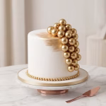Set 50 Toppere Tort Bile Aurii 1 cm pentru Decoratiuni set 50 toppere tort bile aurii 1 cm decoratiuni petrecere lux auriu metalizat