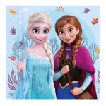 Șervețele Party Frozen Idyllic (Set 20 buc) - Decor Masă 33x33cm Procos Set 20 șervețele party din hârtie cu imprimeu Frozen Ana și Elsa Idyllic dimensiune 33x33 cm Procos pentru aniversari fetițe.