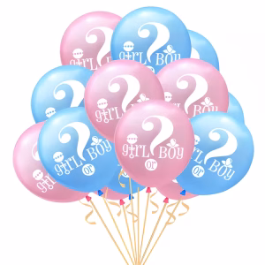 Set 10 baloane latex gender reveal girl or boy 30 cm Buchet festiv format din set 10 baloane latex gender reveal girl or boy 30 cm pentru petrecere