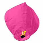 Lampion zburator din hartie biodegradabila Roz 65 cm