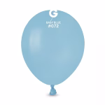 Balon din latex de culoare albastru deschis nuanta Baby Blue marca Gemar cod 072
