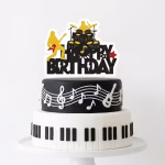 Topper Tort Happy Birthday Tematică Muzică Rock - Chitarist