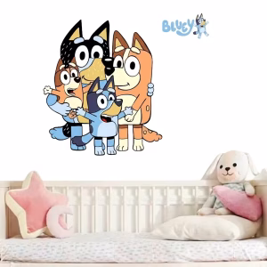 Sticker Perete Familia Bluey – Decor Premium Repoziționabil COD 533B