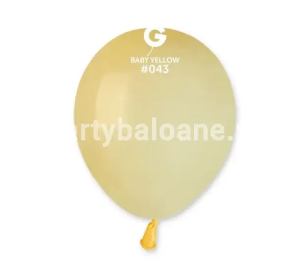 100 BALOANE BABY GALBEN 13 CM COD 043