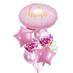 SET 7 BALOANE - HELLO BABY ROZ