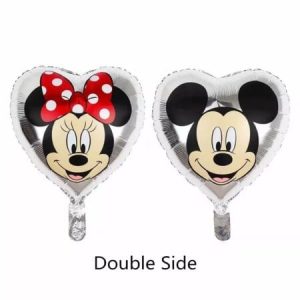 Balon folie inima Minnie si Mickey 45 cm
