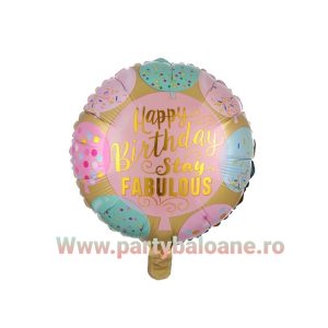 BALON FOLIE HAPPY BIRTHDAY- 45 CM