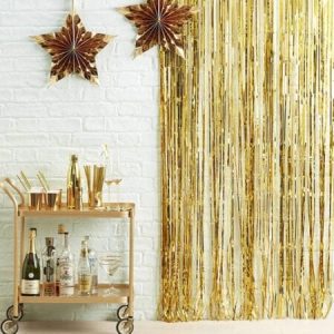 PERDEA FOLIE DECORATIVA , AURIU - 2 M X 1 M