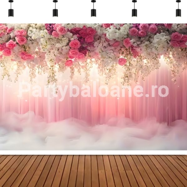BACKGROUND TEXTIL PENTRU ARANJAMENT ARCADA - FLORI COD 588B