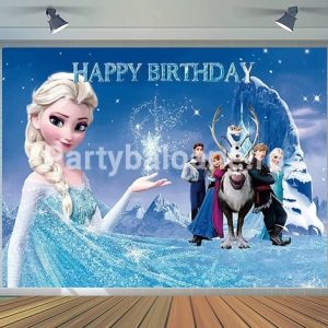 BACKGROUND TEXTIL PENTRU ARANJAMENT ARCADA FROZEN ANA SI ELSA COD 172