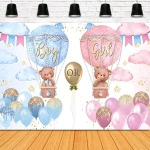 BACKGROUND TEXTIL GENDER REVEAL PENTRU ARANJAMENT ARCADA COD 377B