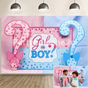 BACKGROUND TEXTIL PENTRU ARANJAMENT ARCADA GENDER REVEAL COD 539