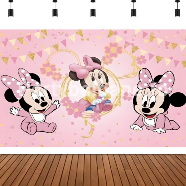 BACKGROUND TEXTIL PENTRU ARANJAMENT ARCADA - MINNIE COD 583B