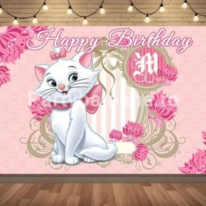 BACKGROUND TEXTIL PENTRU ARANJAMENT ARCADA PISICA MARIE COD 345