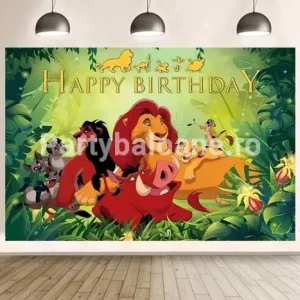 BACKGROUND TEXTIL PENTRU ARANJAMENT ARCADA - REGELE LEU SIMBA COD 375