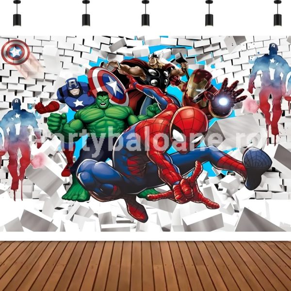 BACKGROUND TEXTIL PENTRU ARANJAMENT ARCADA - SPIDERMAN COD 592B