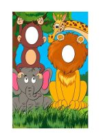 BACKGROUND TEXTIL PENTRU POZE TEMATICA JUNGLA - SAFARI 150x100 CM - imagine 2
