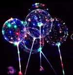 BALON BOBO CU INSTALATIE MULTICOLORATA LED PE BATERII - imagine 10