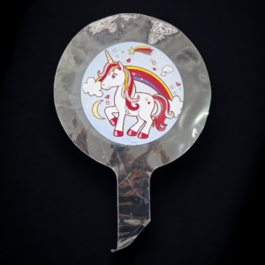 BALON BOBO TRANSPARENT CU IMPRIMEU UNICORN - 45 CM