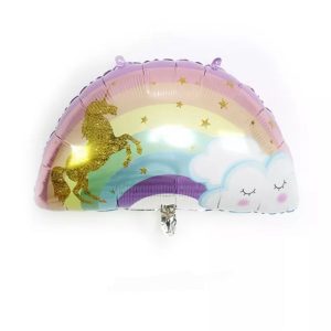 BALON FOLIE CURCUBEU CU UNICORN SI NOR - 76x59 CM